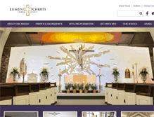 Tablet Screenshot of lumenchristiparish.org
